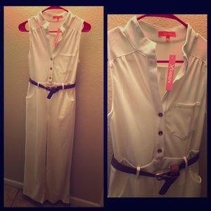White Palazzo Jumper